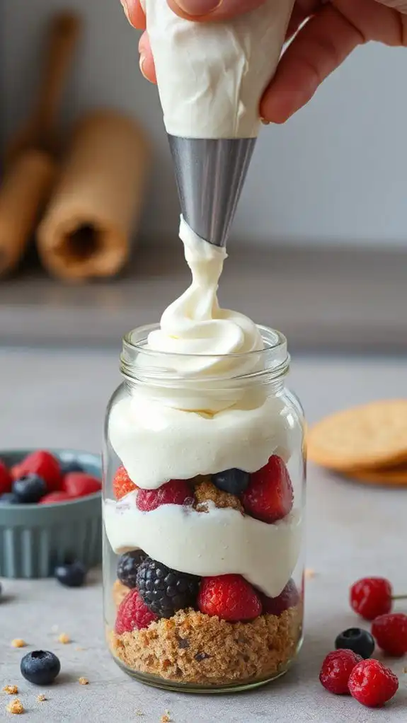 meticulously whipped velvety cream