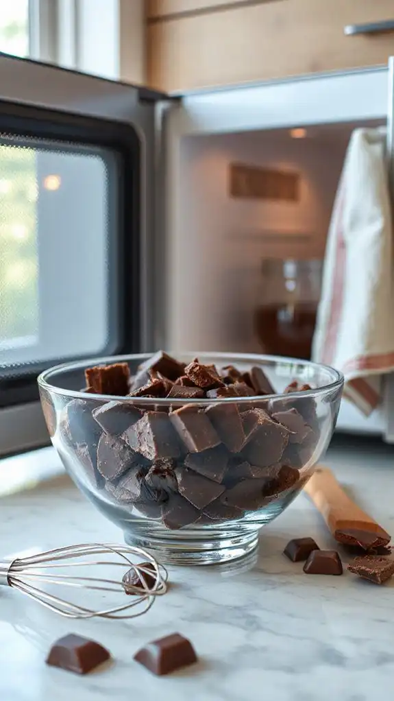 microwave to melt chocolate