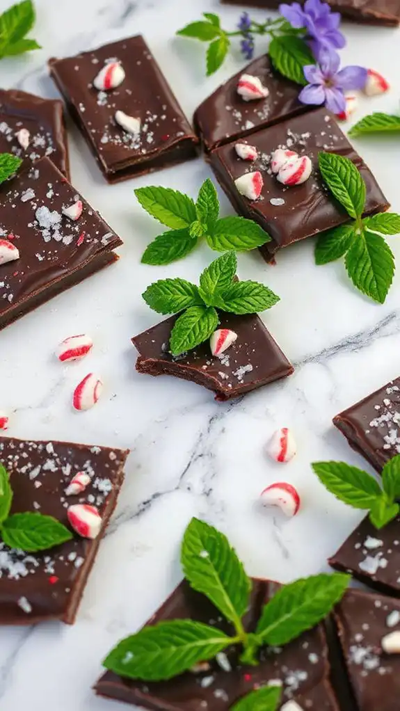 minty chocolate bark recipe