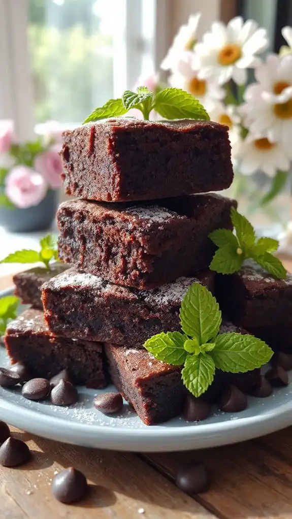 minty chocolate brownie delight