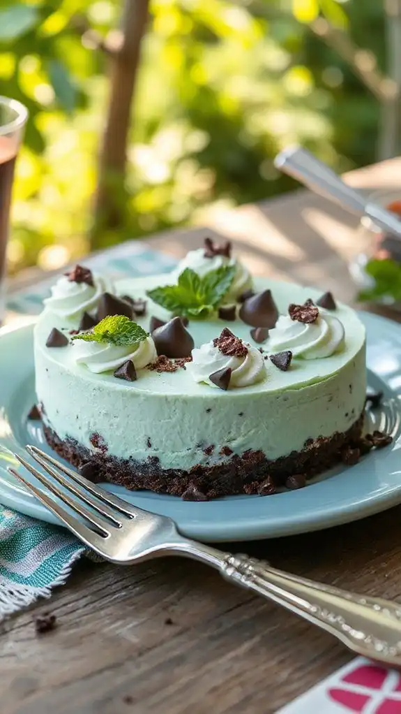minty chocolate cheesecake delight minty chocolate cheesecake delight