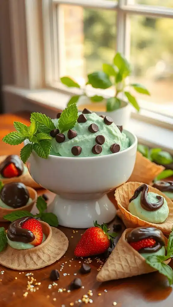 minty cookie dough delight