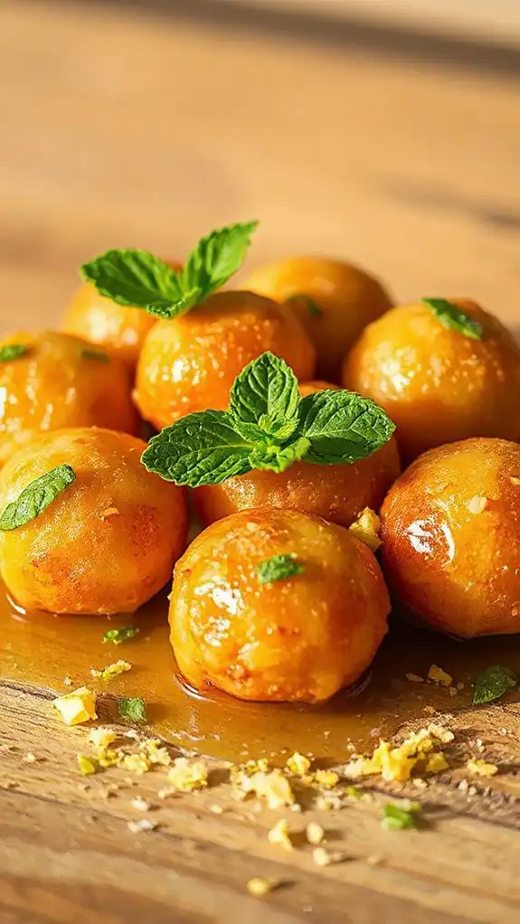 minty lime infused dessert
