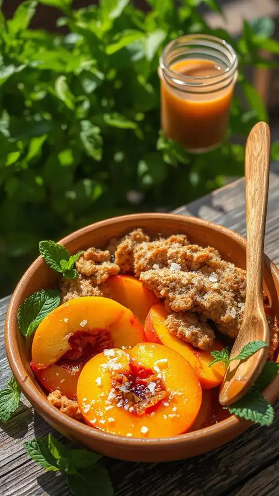 miso infused peach dessert delight