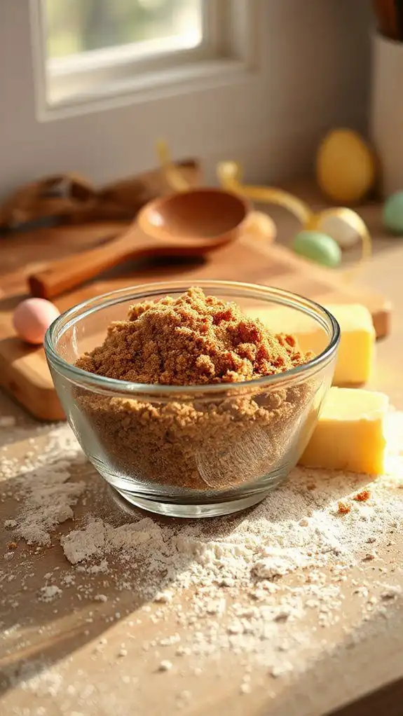 mix brown sugar butter
