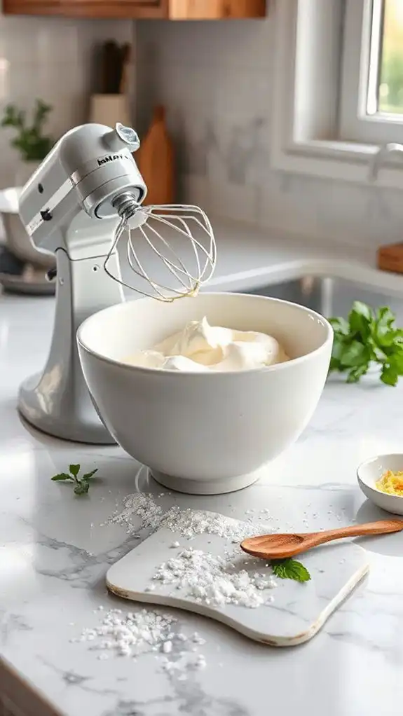 mix cream cheese thoroughly