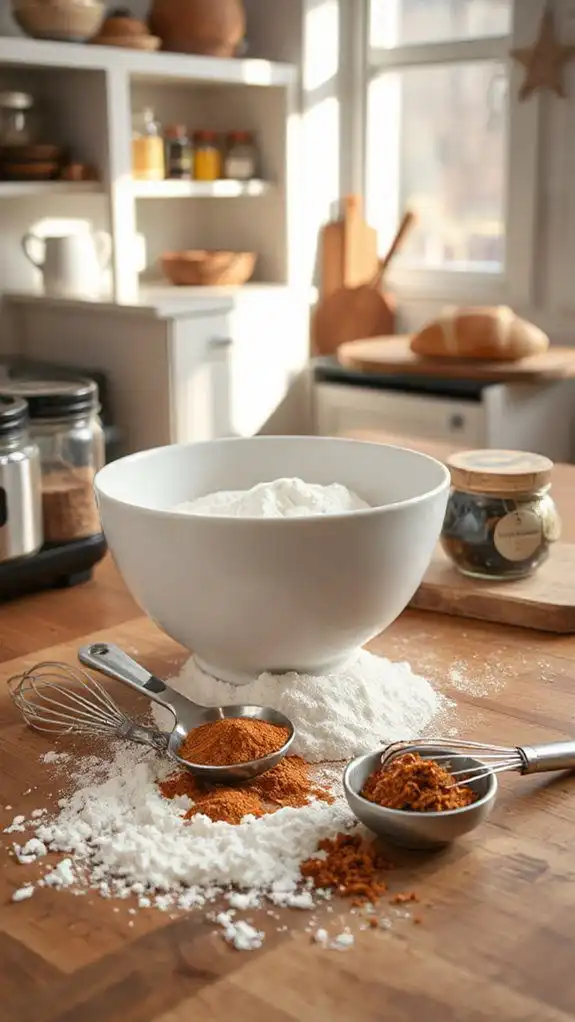 mix dry ingredients well