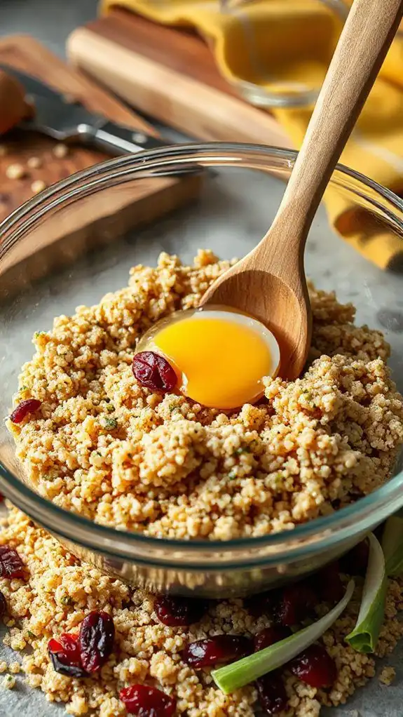 mix eggs and quinoa mix eggs and quinoa