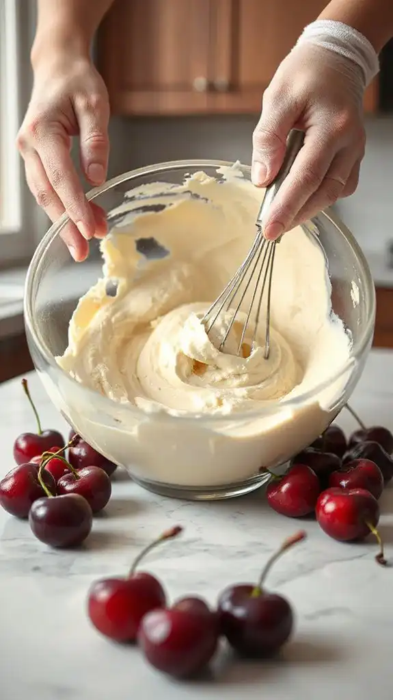 mix for smooth lump free filling
