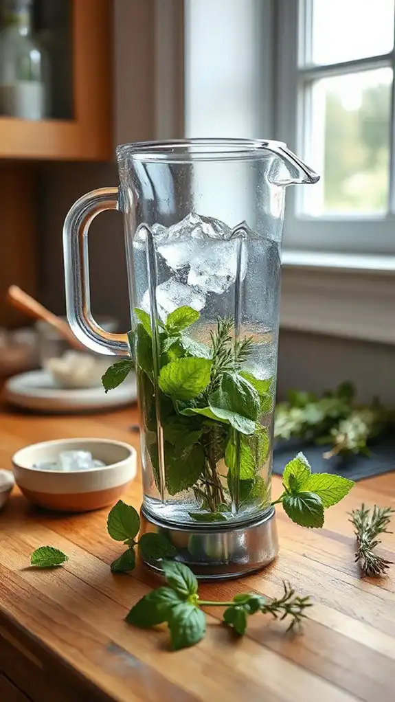 mix herbs with water mix herbs with water