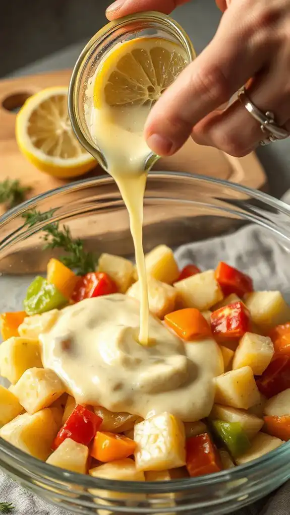 mix in lemon juice mix in lemon juice