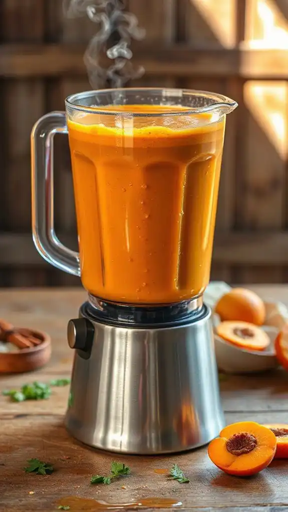 mix ingredients until smooth