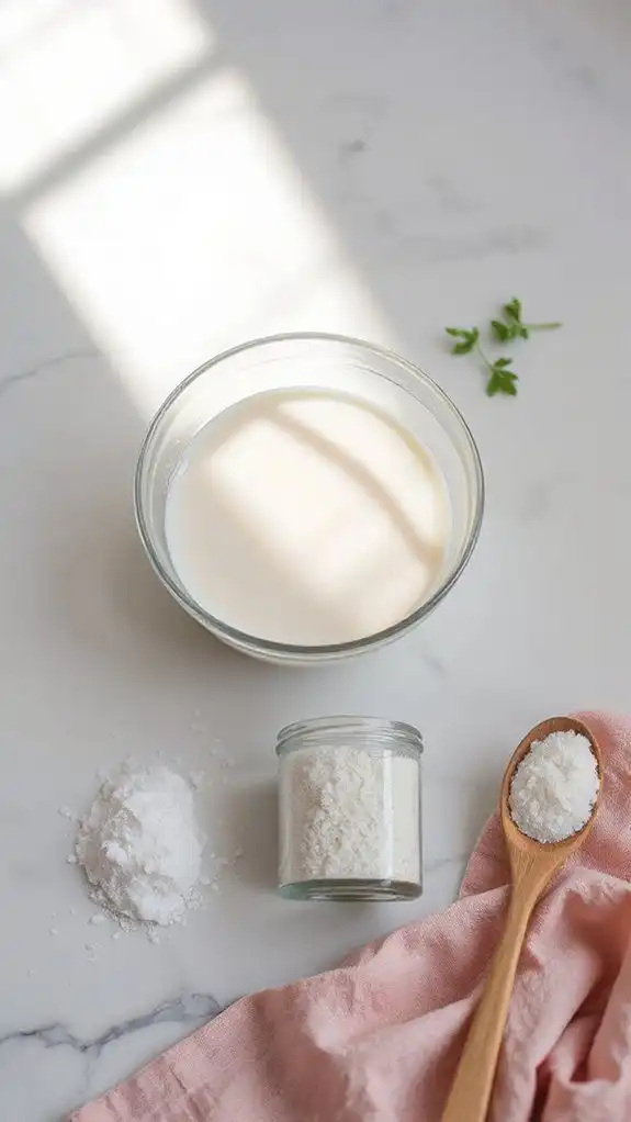 mix milk with yeast