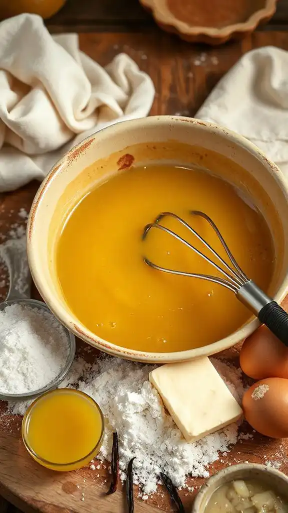 mix pie filling smoothly