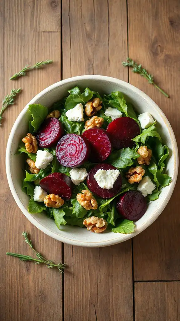 mix salad components carefully