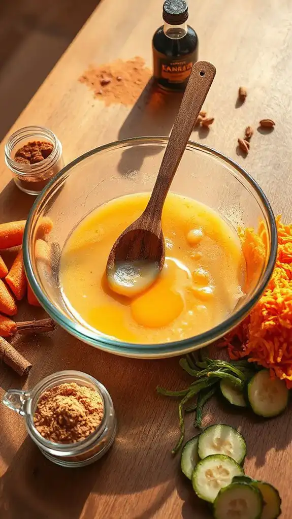 mix wet ingredients thoroughly mix wet ingredients thoroughly