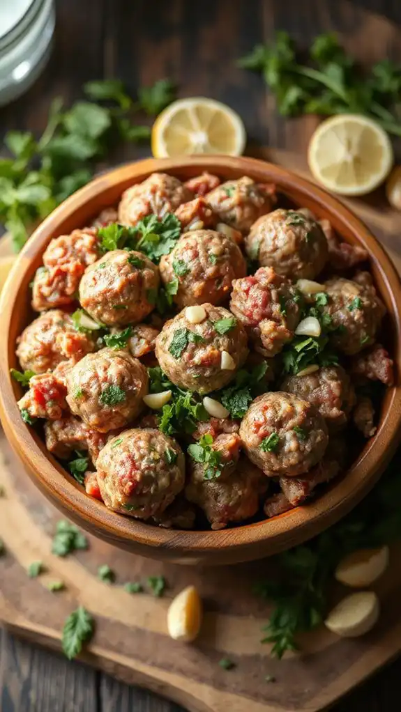 mix with fresh herbs