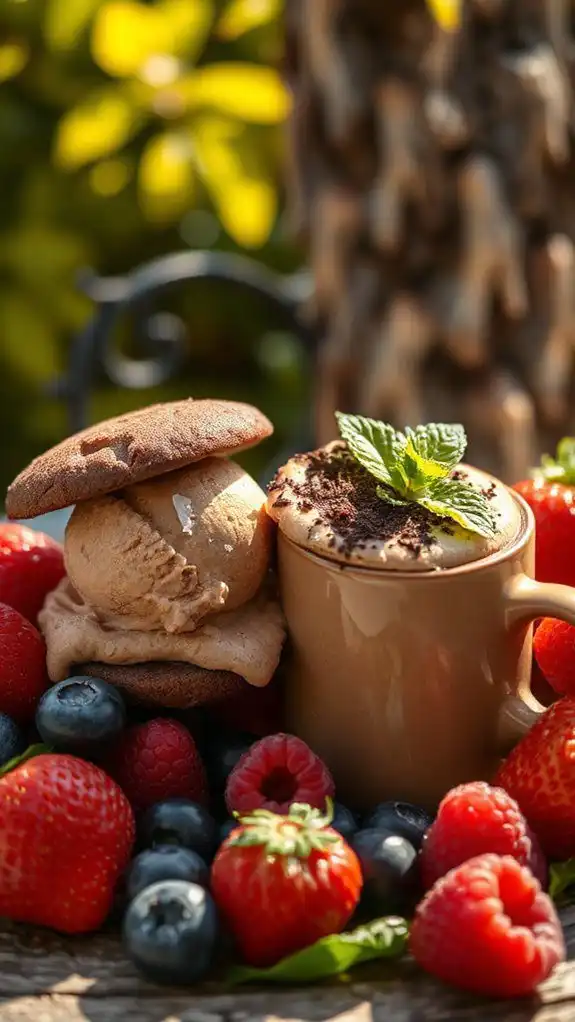 mocha ice cream sandwiches delight