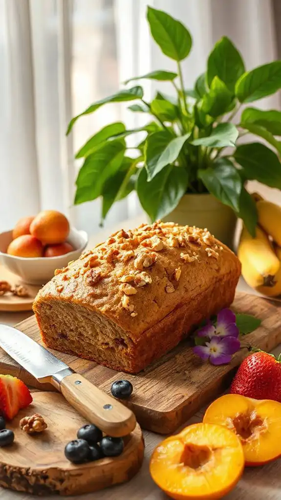 moist banana walnut bread
