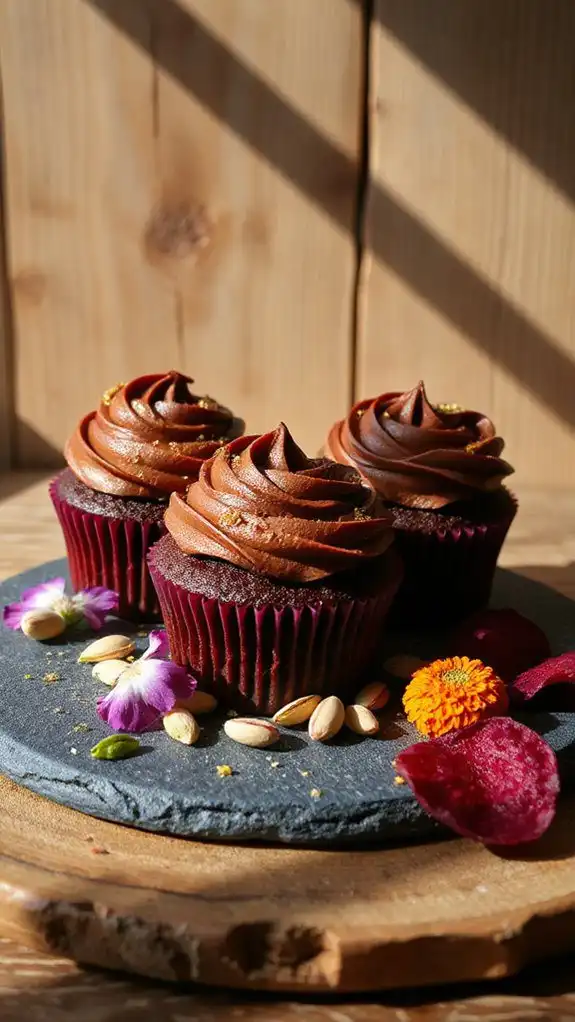 moist chocolate beet cupcakes