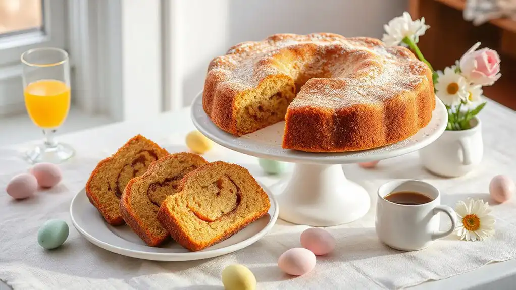moist cinnamon swirl coffee cake