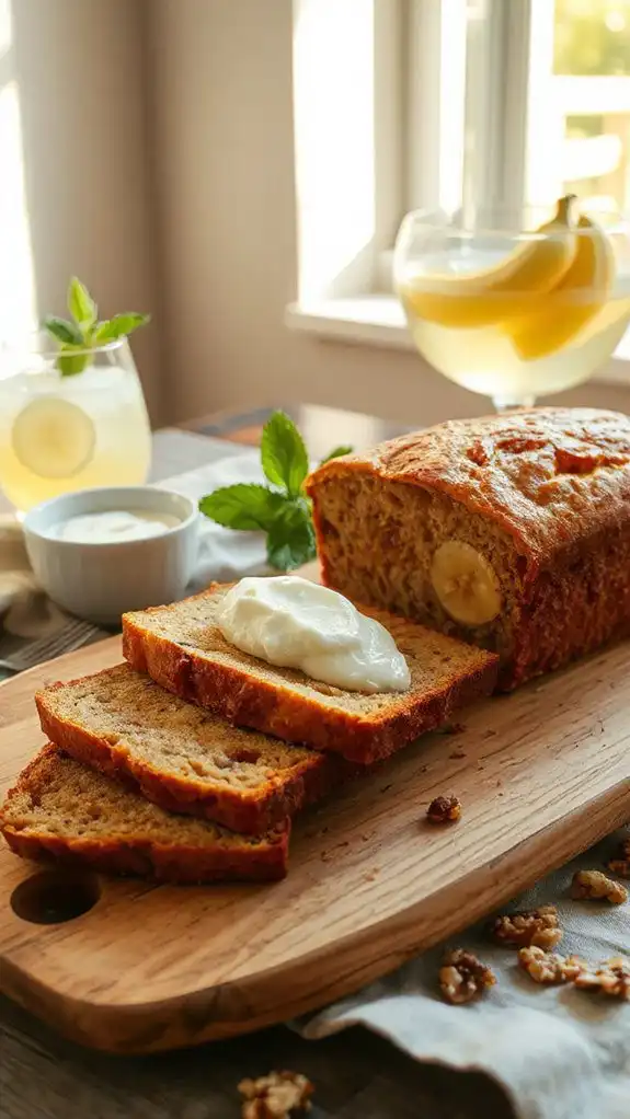 moist cr me fra che banana bread