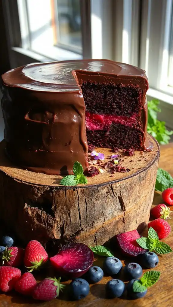 moist roasted beet cake