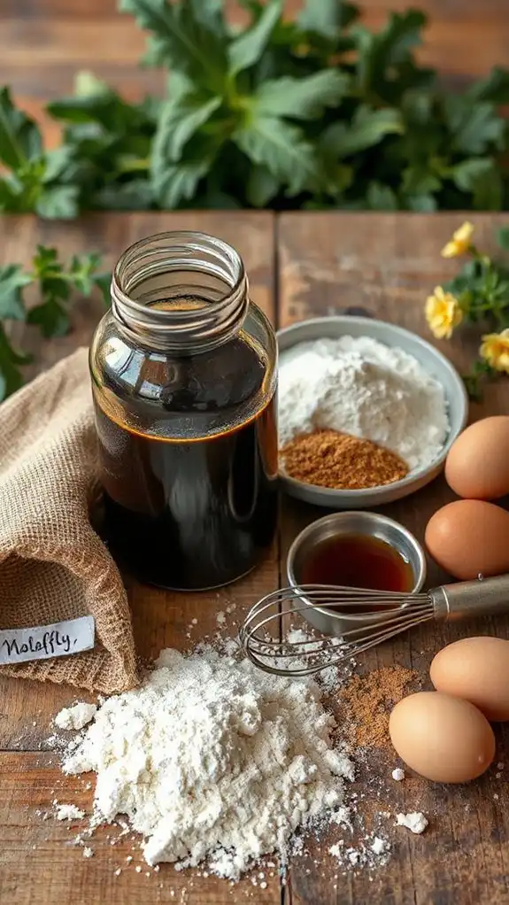molasses flour brown sugar