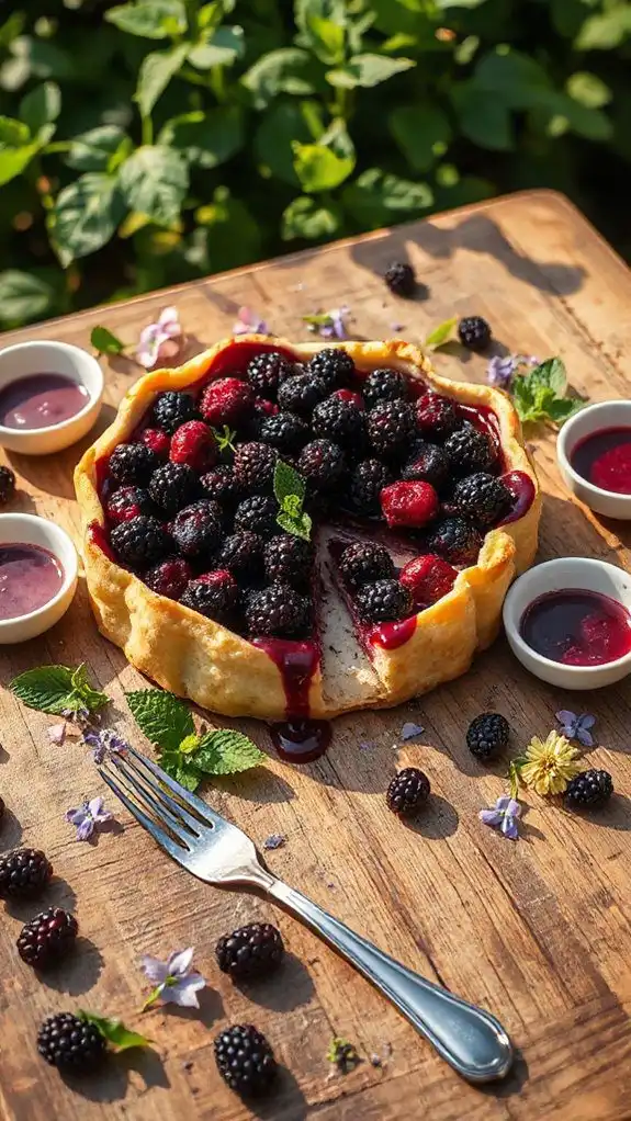 mulberry tart summer dessert mulberry tart summer dessert