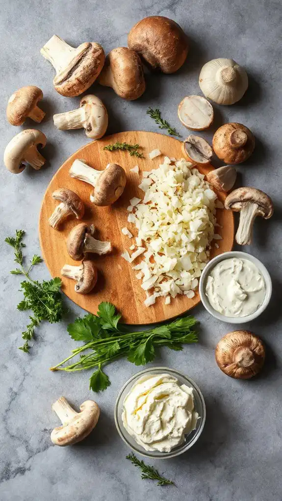 mushroom filling preparation steps