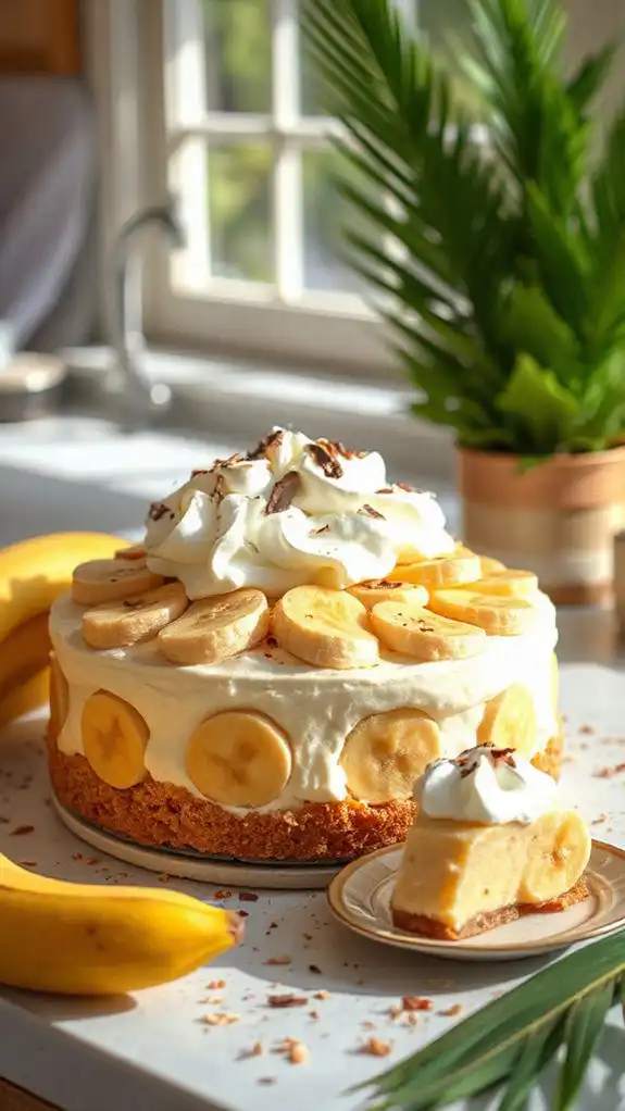 no bake banana cream delight