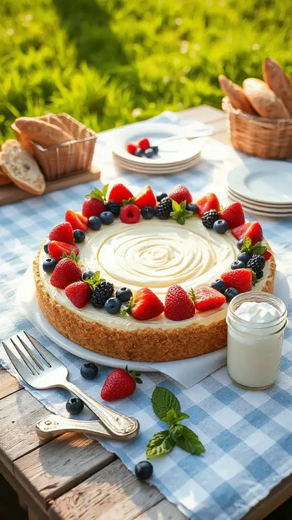 no bake berry cheesecake delight