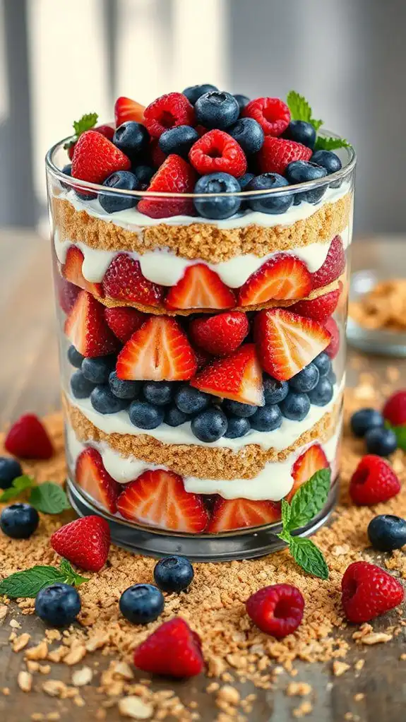 no bake berry chocolate dessert