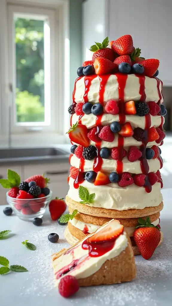 no bake berry dessert delight