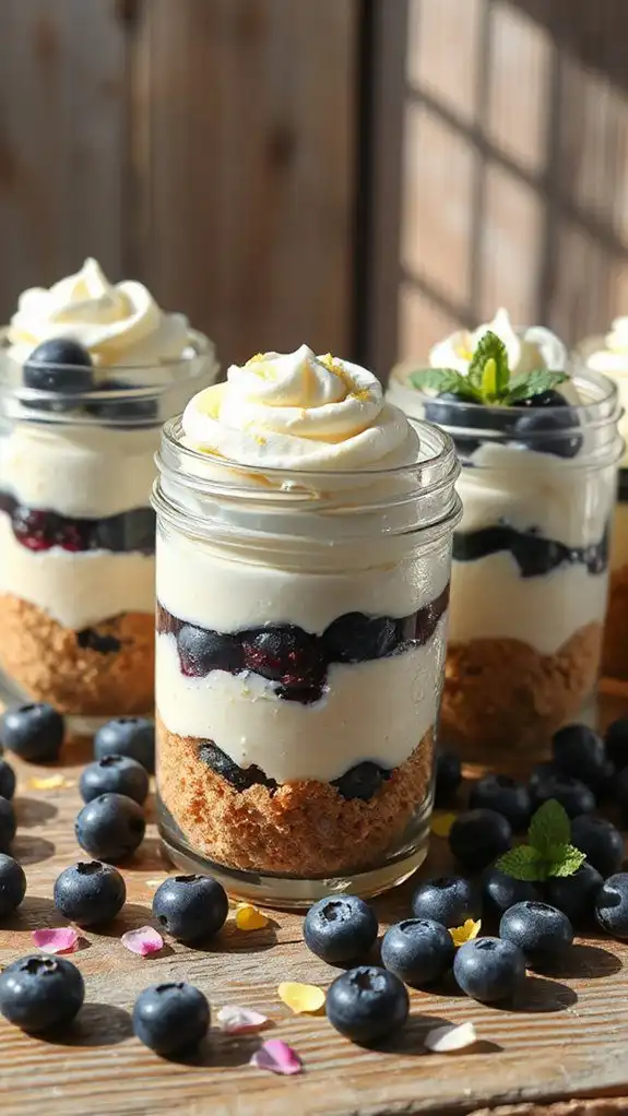 no bake blueberry cheesecake delight