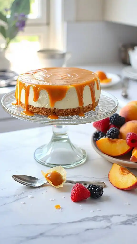 no bake caramel cheesecake recipe