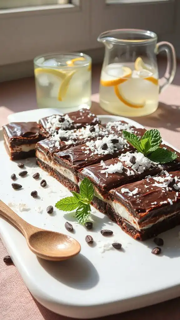 no bake chocolate coconut bars