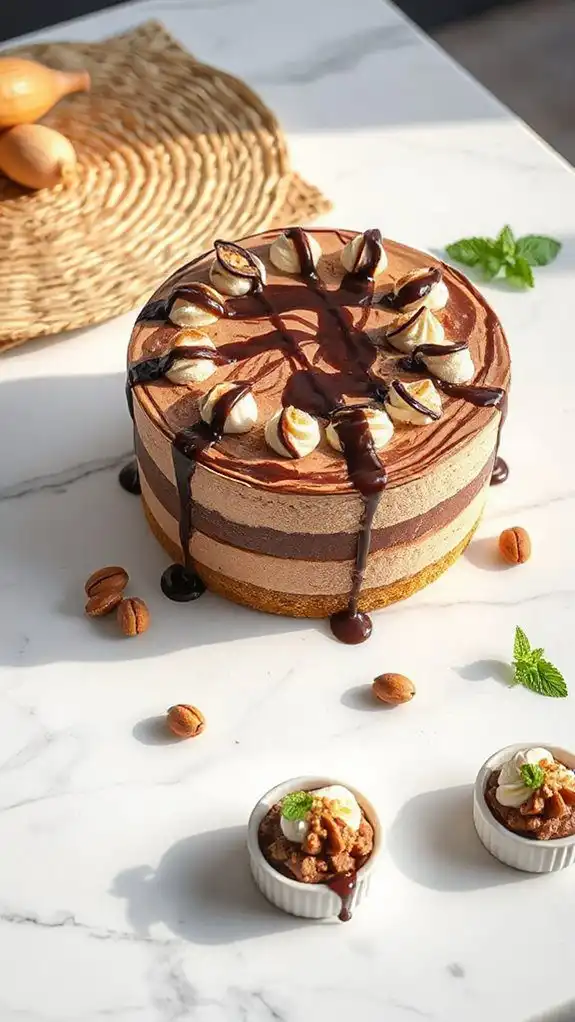 no bake chocolate hazelnut dessert