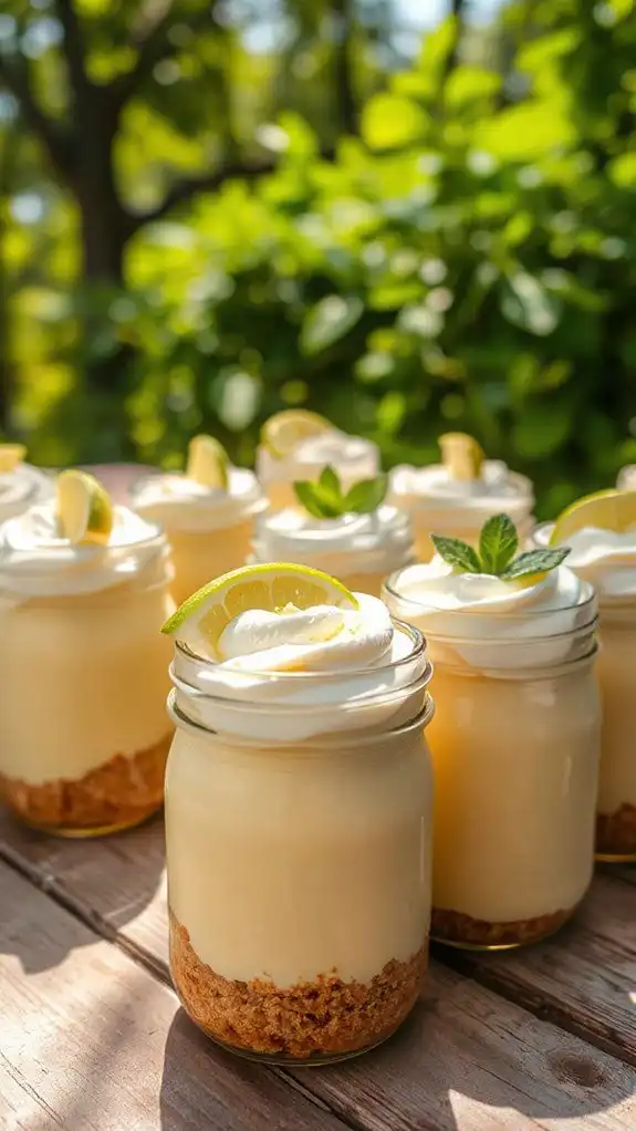 no bake citrus dessert jars