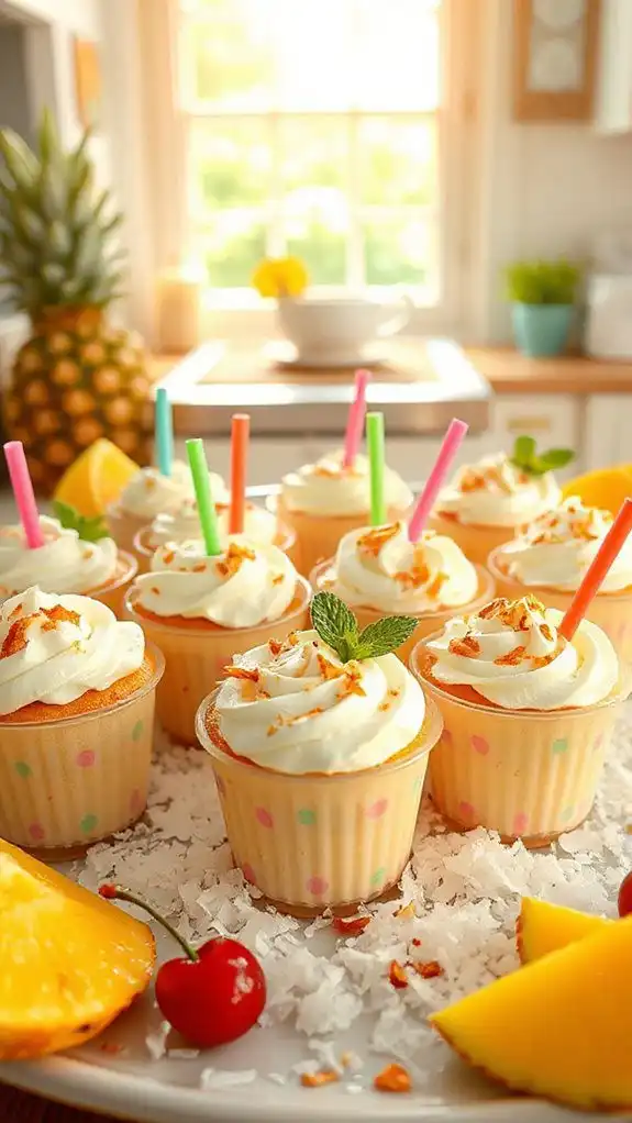 no bake coconut dessert cups