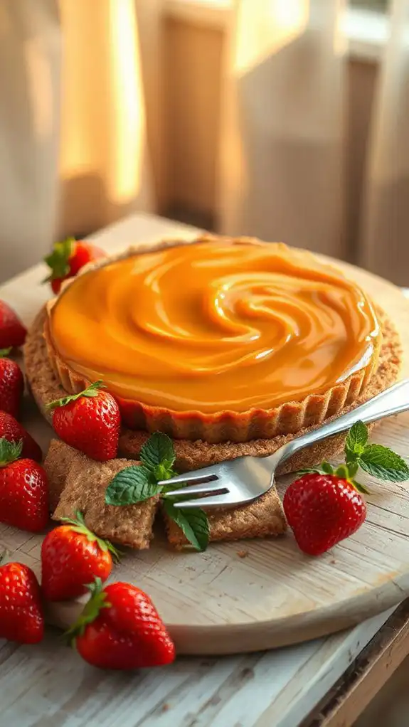 no bake dulce de leche tart