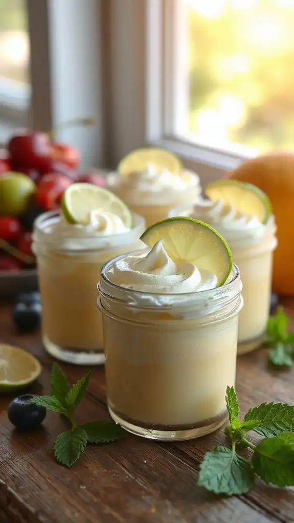 no bake key lime cups