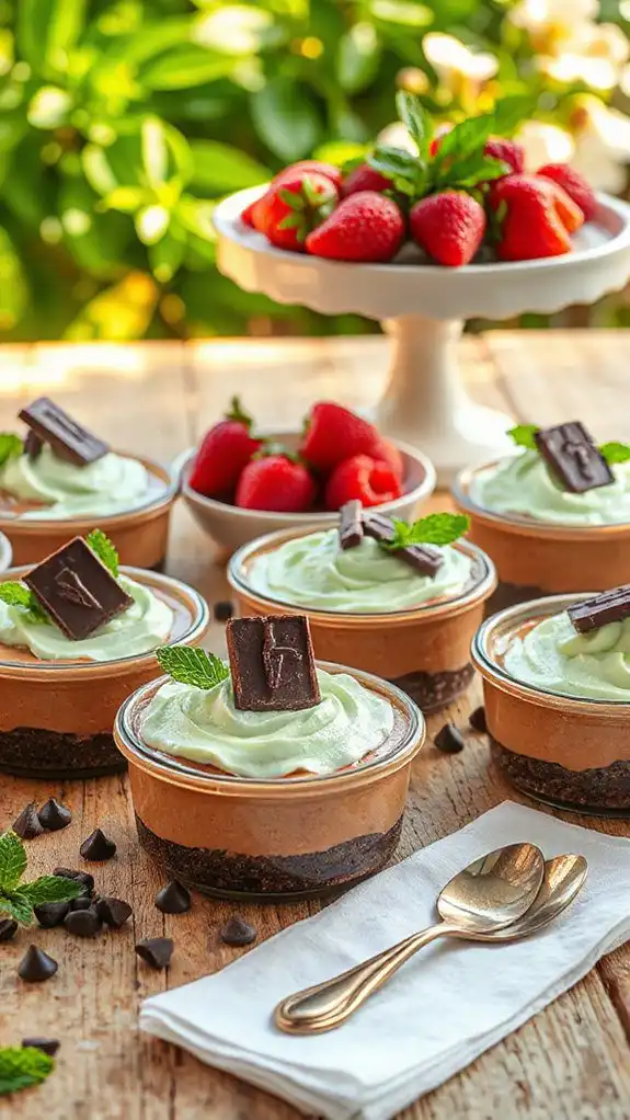 no bake mint chocolate cheesecake