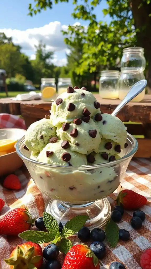 no bake mint ice cream