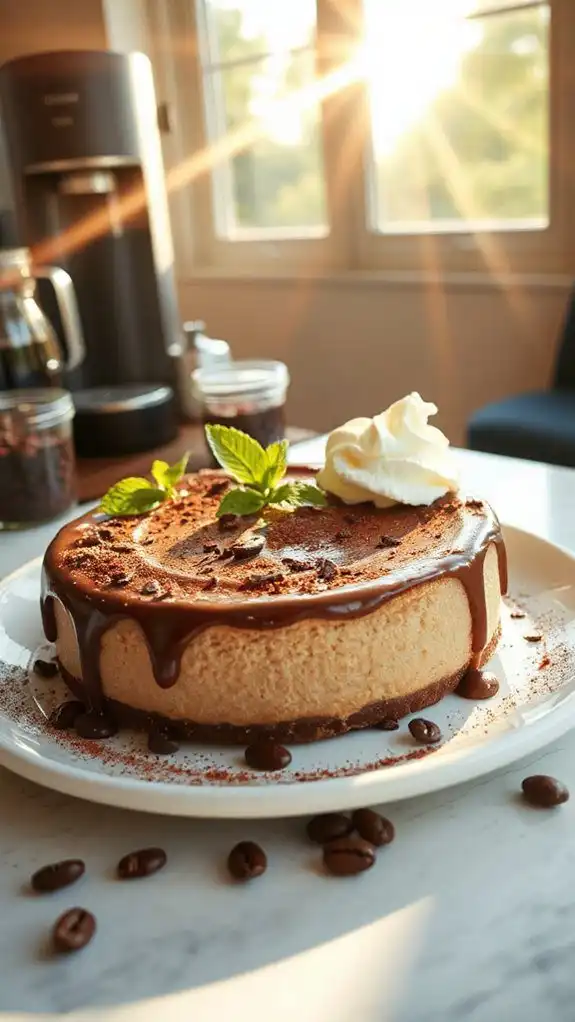 no bake mocha cheesecake delight