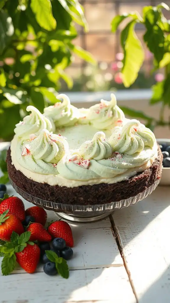 no bake peppermint cheesecake delight