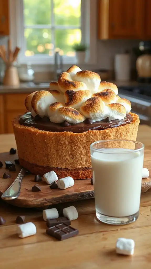 no bake s mores icebox pie