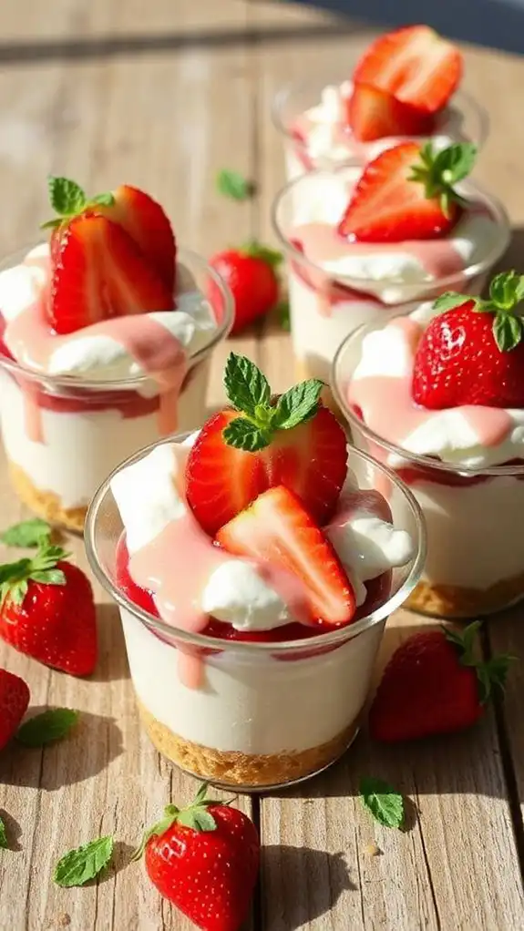 no bake strawberry cheesecake cups no bake strawberry cheesecake cups