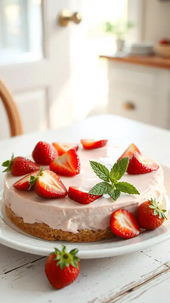 no bake strawberry cheesecake recipe