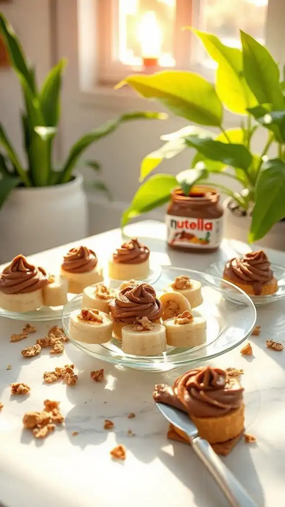 nutella banana dessert bites
